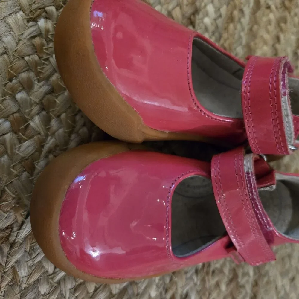 GIRLS PEDIPED FLEX MARYJANE BARBARA PATENT PINK CASUAL COMFORT SHOE 25EU/8-8.5US